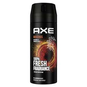 Axe Bodyspray Moschus / Alaska u.a. Deo ohne Aluminium, 48h effektiver Schutz vor Körpergeruch 150 ml [Amazon Prime/Rossmann Filialabholung]