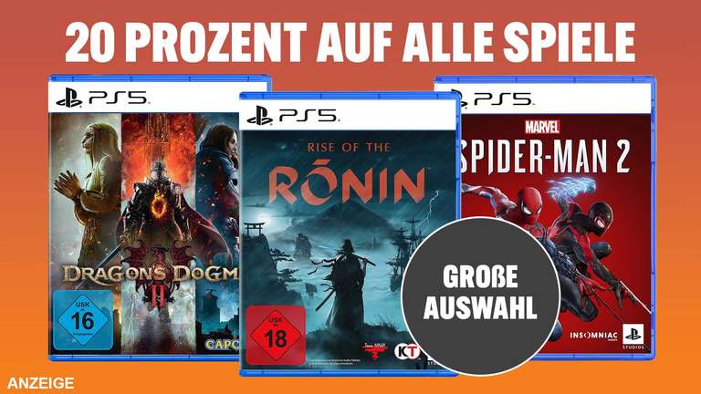 Media Markt PS5 Spiele reduziert z.B.: Rise of the Ronin oder Dragon's Dogma 2 für je 55,99€ (Abholung)