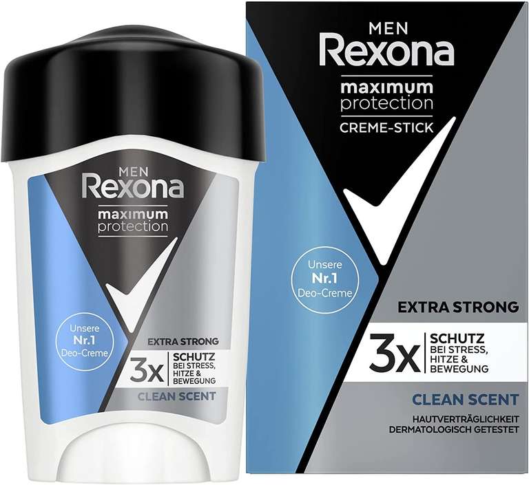 Rexona Maximum Protection Anti-Transpirant, Clean Scent oder Men (3,19€) Deo 1x45ml (Prime Spar-Abo)
