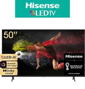 Hisense 50 Zoll QLED-Fernseher 50E77HQ - 4K Ultra HD Smart-TV, 60 Hertz, Bluetooth, Alexa Built in