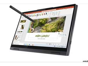 LENOVO Yoga 7, Premium Convertible mit 14 Zoll Display, 16 GB RAM, 512 GB SSD, AMD Radeon Grafik, Schiefergrau
