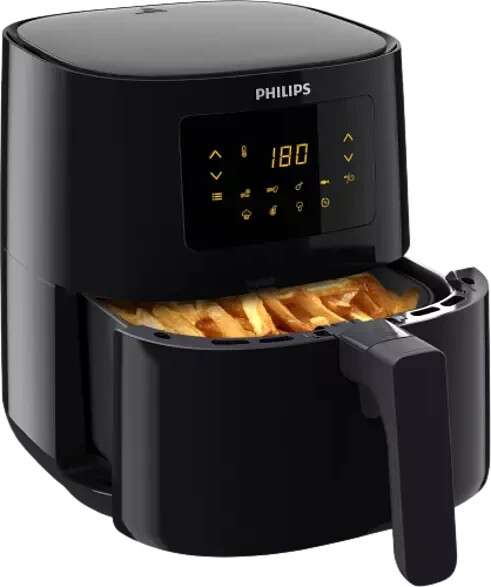 Philips Essential Airfryer Compact Heißluftfritteuse HD9252 / 90 (4,1l / 800g, 1.400 W)