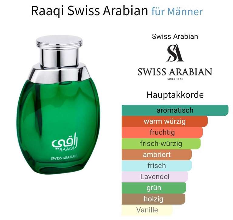 Swiss Arabian Raaqi Eau de Parfum (100ml, Herren)