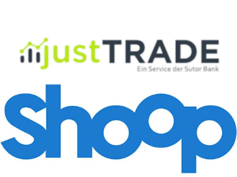 [shoop + justtrade] 45€ Cashback für Eröffnung eines kostenlosen Depots (Sutor Bank) | 3 Trades nötig | keine Ordergebühren | Krypto möglich