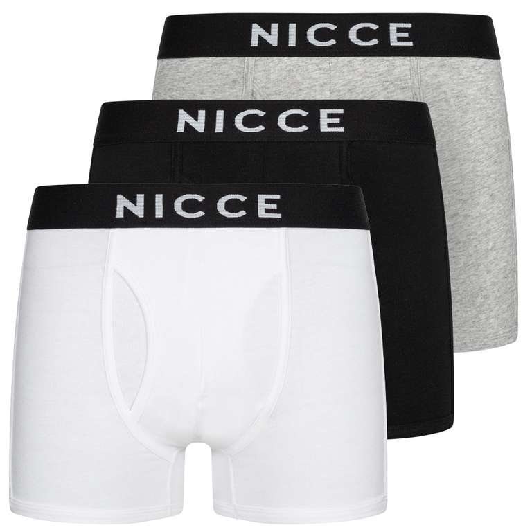 NICCE London Herren Boxershorts 3er-Pack (Gr. S - XL) verschiedene Farbkombos für 9,99 € + zzgl. Versand