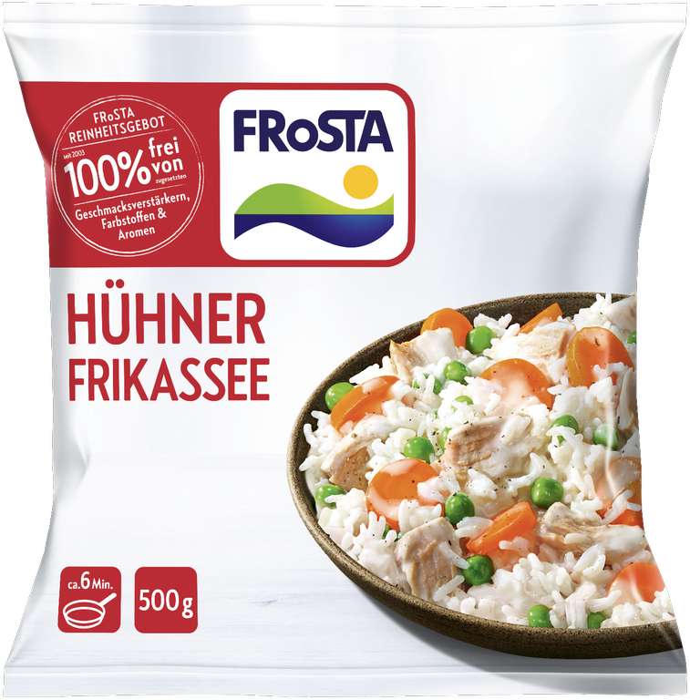 Frosta Pfannengerichte auch Veggie 450/500-g-Beutel ab 11.04. ( Combi/Jibi-Märkte) für 2,22€