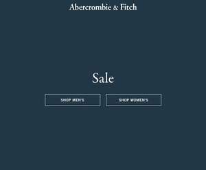 Abercromie & Fitch Sale auf Hemden, Kleider, Shirts etc., z.B. auf Abercrombie & Fitch Oversized V-Neck Sweater Vest (Gr. M - XXL)