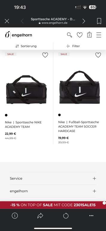 Nike Sporttasche Academy