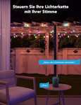 Govee Lichterkette Außen, Smart LED Wifi RGBICW Glühbirnen, IP65 Wasserdicht, 15 LEDs, 15m lang