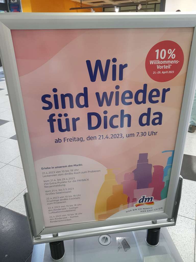 [Lokal München] DM Motorama Rosenheimer Platz Neueröffnung 10% auf alles