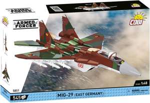 COBI MiG-29 (East Germany) (5851) für 40,59 Euro, mit Payback effektiv für 38,29 Euro möglich / 545 Klemmbausteine [buecher.de]