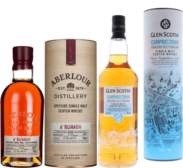 Whisky-Übersicht 183: z.B. Aberlour A'Bunadh Batch 75 für 59,39€, Glen Scotia Campbeltown 1832 für 44,90€ inkl. Versand