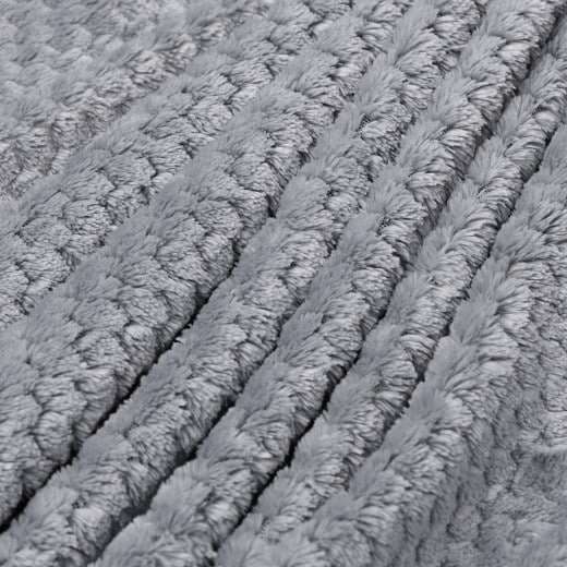 Wärmeunterbett Coral Fleece Grau 150x80cm Abschaltautomatik