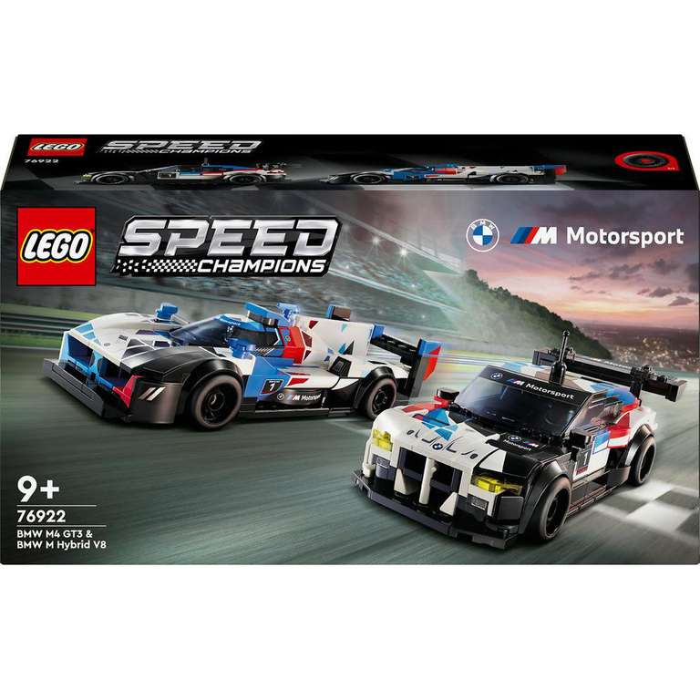 [Abholung | Media Markt & Saturn] LEGO Speed Champions 76922 BMW M4 GT3 & BMW M Hybrid V8 Rennwagen (-40% zur UVP)