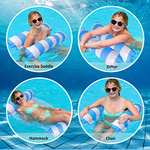 Pool Floats, Tymyp Aufblasbare Wasserschwimmer Hängematte 2 Pack mit 80% Gutschein (Amazon Prime)
