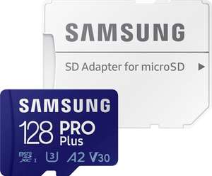 Samsung »PRO Plus 128GB microSDXC Full HD & 4K UHD inkl. SD-Adapter« Speicherkarte (128 GB, UHS Class 10, 160 MB/s ) Prime
