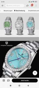 Damenuhr Pagani Design, Saphirglas, Armbanduhr, Uhr, Damen, Frauen, Schmuck, Angebot
