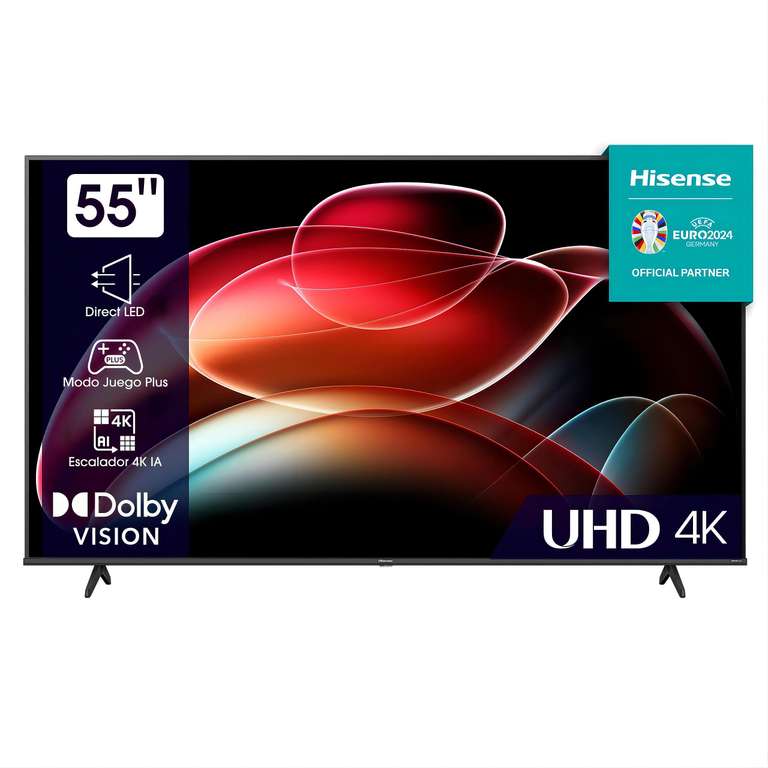 HISENSE 55A6K Smart TV (Flat, 55 Zoll / 139 cm, UHD 4K, SMART TV, VIDAA) |  mydealz