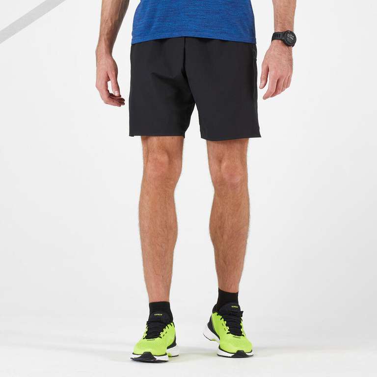 KIPRUN Laufshorts Marathon Herren schwarz (Gr. S bis XL, Shorts mit 7 Taschen)