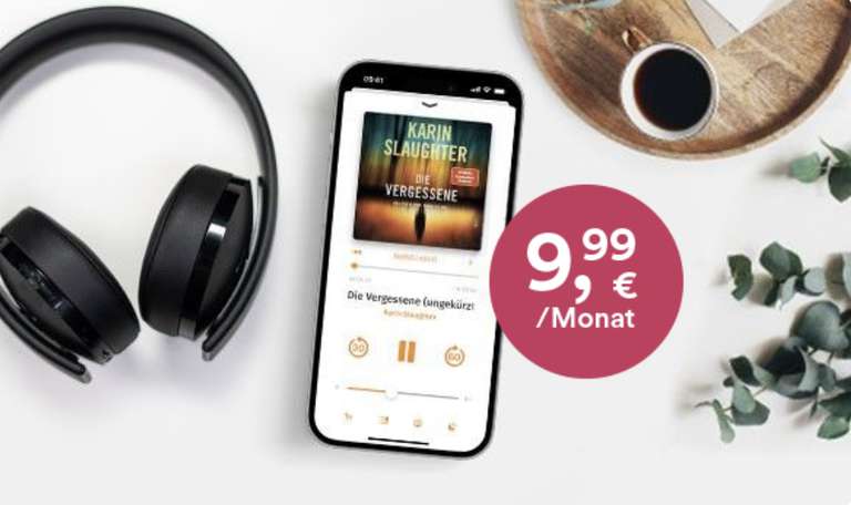 Thalia: Skoobe eBook Abo 6 Monate für 6,99 €/Monat (statt 12,99 €) | Skoobe Hörbuch Abo 6 Monate für 9,99 €/Monat (statt 14,99 €)