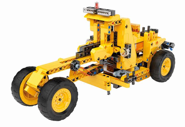 [Prime] Clementoni (59162) Galileo Construction Challenge - Bulldozer (mehr als 200 Bauteile, 10 versch. Typen von Baufahrzeugen möglich)