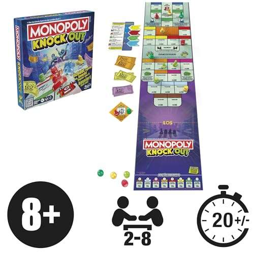 Monopoly Knockout Familien-Brettspiel für 17,99€ (Amazon Prime)