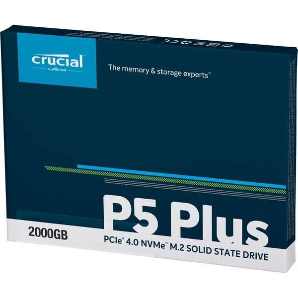 Crucial P5 Plus 2 TB SSD PCIe 4.0 NVMe M.2 2280 Alternate 124,89€ inkl. Versand [121,80€ über CB]