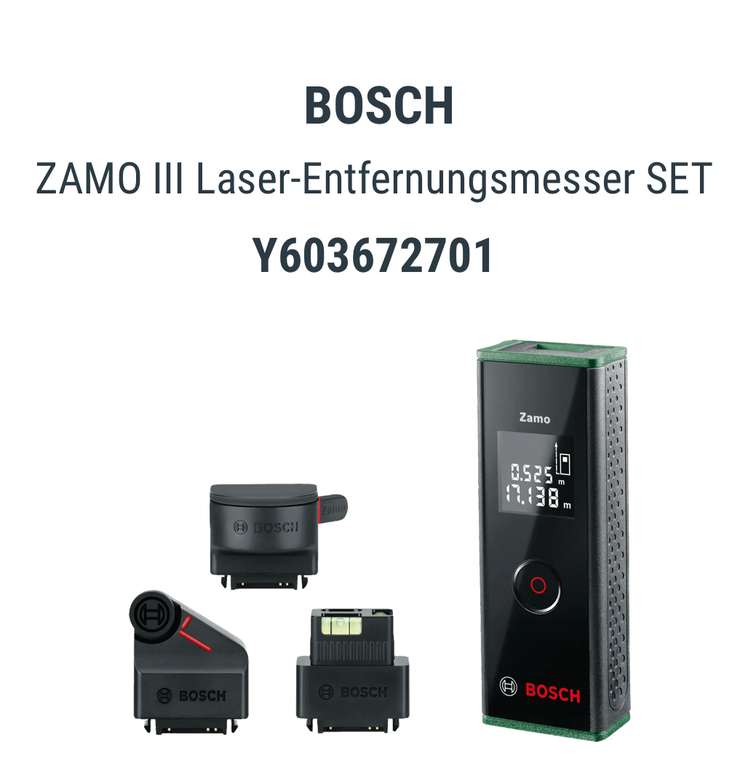 Bosch ZAMO III Set Laserentfernungsmesser [CB]