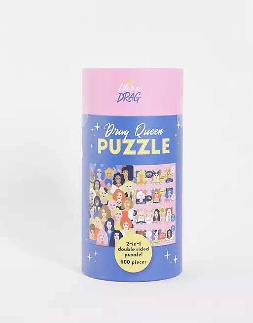 [ASOS] Fizz Creations - Drag-Queen Puzzle 500 Teile, 56 x 36 cm | 2-in-1 beidseitig bedruckt