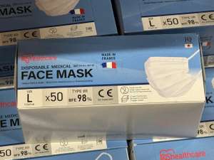 Medizinische Gesichtsmasken/OP-Masken - 50 Stück fast geschenkt [Lokal Bauhaus Darmstadt]