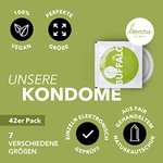 [PRIME/Sparabo] 2 Packungen à 42 = 84 Loovara Kondome mit Gleitmittel - z.B. Größe 64 mm - Vegan, Fair Rubber