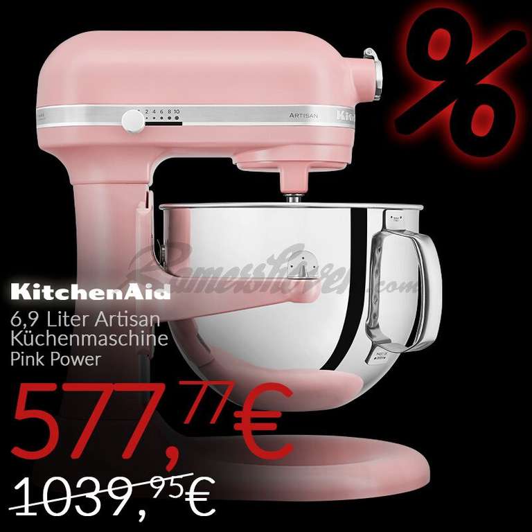 KitchenAid Küchenmaschine Artisan Heavy Duty 5KSM7580XEDR altrosa