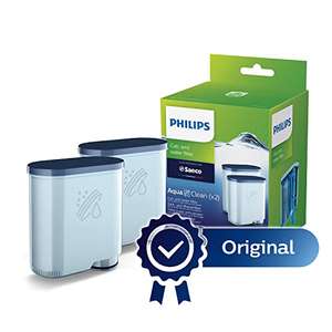 [Prime] Doppelpack Philips Original Kalk- und Wasserfilter wie CA6903/01 - 2 AquaClean Filter, (‎CA6903/22)