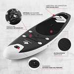 FitEngine SUP Allrounder/Racer/Junior 8' - 12'' | Umfangreiches Stand-up-Paddle-Board Set inkl. Drybag, Handyhülle und Co.