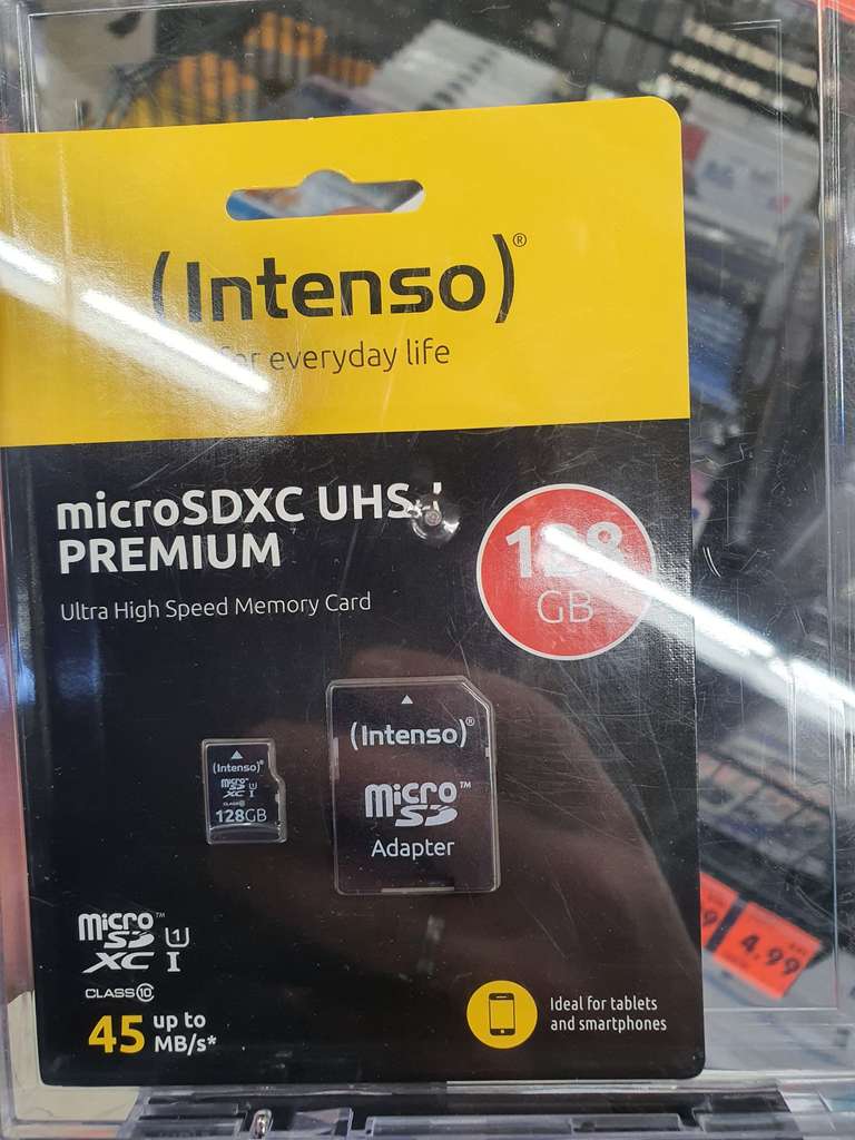 Intenso microSDXC UHS-1 128 GB XC1 mit Sd Adapter