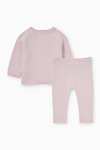 [C&A] 2-teiliges Baby-Outfit in rosa | Oberteil & Hose, 100 % Baumwolle, Größe 50-80