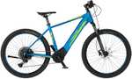 FISCHER E-Bike Mountainbike MONTIS 6.0i, Rahmenhöhe 51 cm, 29 Zoll, Akku 504 Wh, Mittelmotor, Kettenschaltung, Brose Display, blau (Amazon)