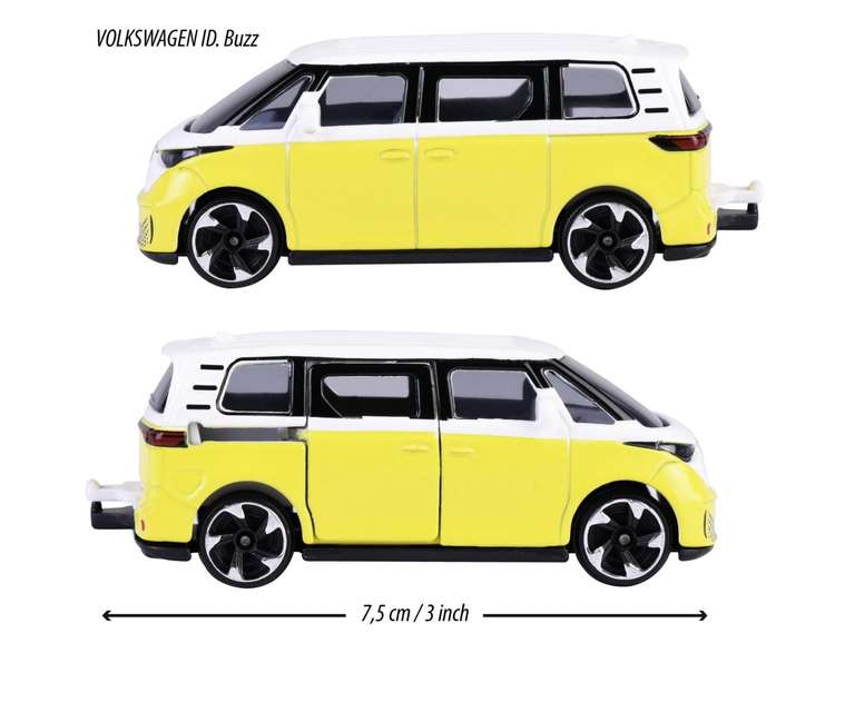 Majorette Premium Cars VW ID Buzz, gelb/weiß (Prime)