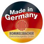 ROMMELSBACHER Ceran Grill CG 2303/E - Made in Germany, Temp. bis 380 °C stufenlos einstellbar, Fettablaufrinne, Edelstahlgehäuse, 2000 Watt
