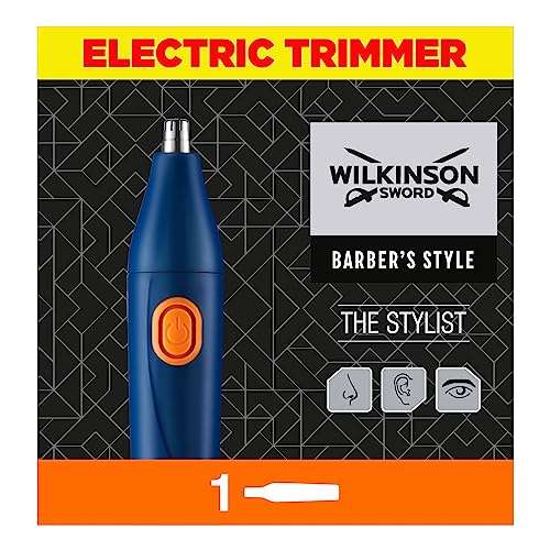 [Prime] Wilkinson Sword Barber's Style The Stylist (Elektrischer Trimmer mit 3 verschiedenen Aufsätzen, wasserfest)