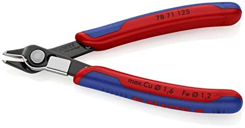 KNIPEX Electronic Super Knips brüniert, mit Mehrkomponenten-Hülle & Drahtklemme, 125 mm für 16,97€ / 125 mm 78 81 125 16,32€ (Prime)
