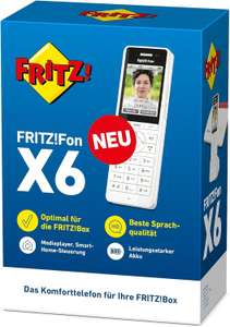 AVM FRITZ!Fon X6 DECT-Telefon weiß (2.4", 320x240, 300 Telefonbucheinträge, Fritz!Box-Steuerung)
