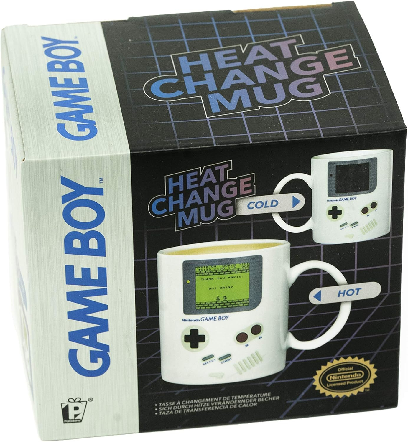 Gameboy Thermoeffekt-Tasse - Offiziell lizenziertes Geschenk für Gamer, Nerds, Nintendo-Fans