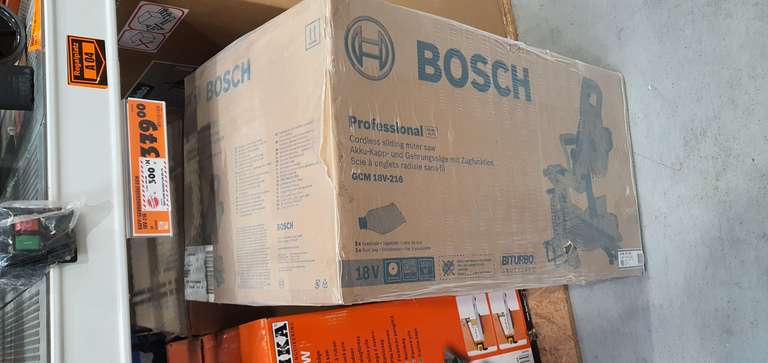 [Lokal] Heidelberg Hornbach BITURBO Bosch Professional GCM 18V-216 inkl. 1 x Kreissägeblatt,