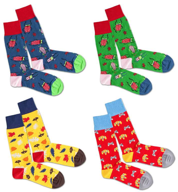 5 x Dilly Socks (80% Bio-Baumwolle) - Größen 36 bis 40 / 41 bis 46