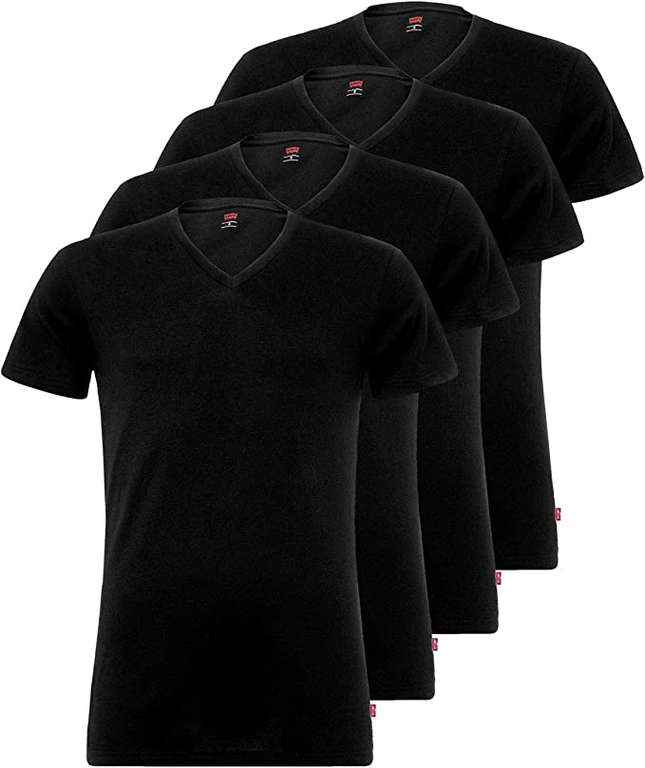 Levi’s Herren 4er Pack T-Shirts: Crew Neck u. V-Neck für 36,99€ (statt 44€)