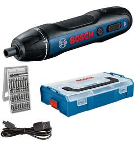 Bosch Professional Akkuschrauber Bosch GO (inkl. 25-tlg. Bit-Set, USB-Ladekabel, L-BOXX Mini) - Amazon Exclusive Set (Prime)