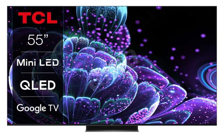 TCL 55C835 Mini LED-Fernseher (55", UHD, VA + "QLED", 240 Zonen, 144Hz, FreeSync, ~1000nits, Dolby Vision, HDR10+, 2x HDMI 2.1, Google TV)