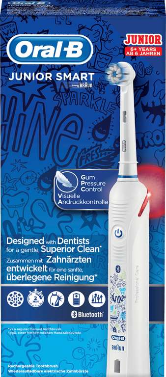 Oral B Junior Smart, Elektrische Zahnbürste für Kinder, weiß (dm Online)