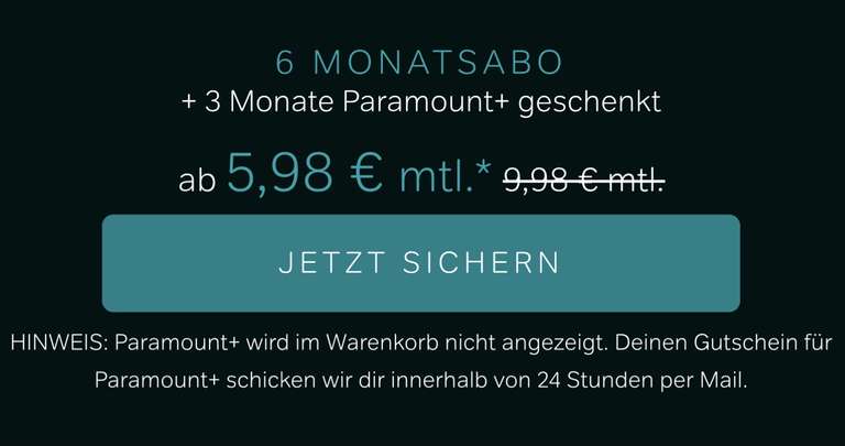 WOW TV 6 Mon Film & Serien für 5,98€/Mon [NEU: Jetzt inkl. 3 Mon Paramount+ oder 6 Mon Premium!]